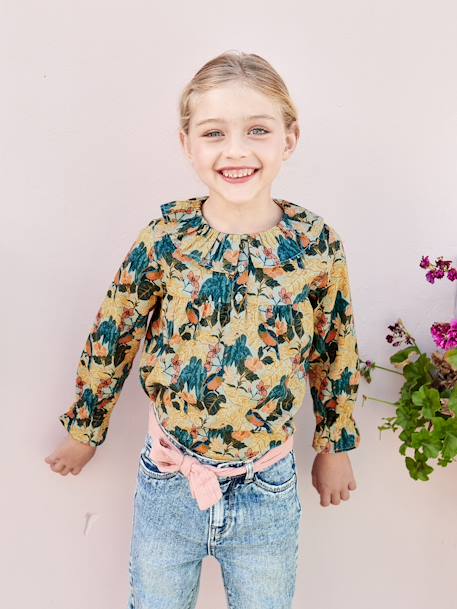 Fille-Blouse imprimée fleurs fille