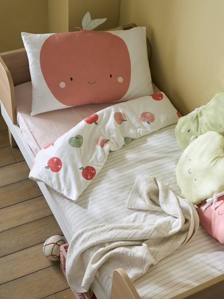 Housse de couette bébé POMME blanc imprimé 3 - vertbaudet enfant 