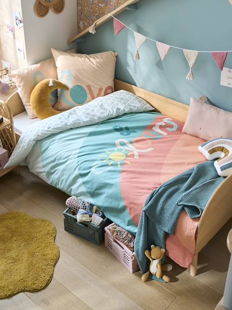 Parure enfant housse de couette + taie d'oreiller BOHO multicolore 6 - vertbaudet enfant 