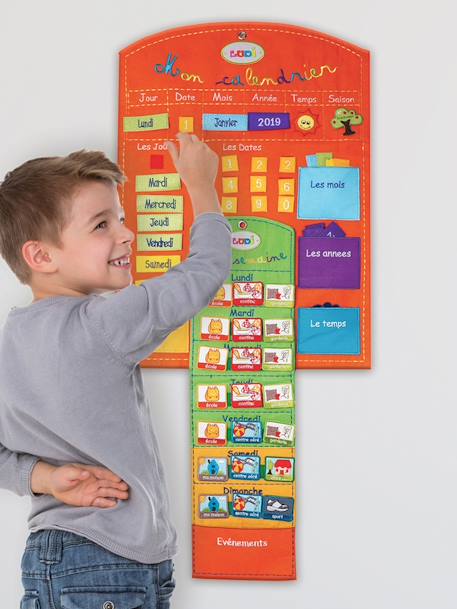 Calendrier Basic et semainier LUDI orange 6 - vertbaudet enfant 