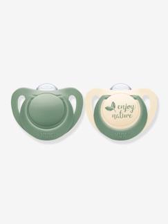 -Lot de 2 sucettes physiologiques NUK for Nature en silicone