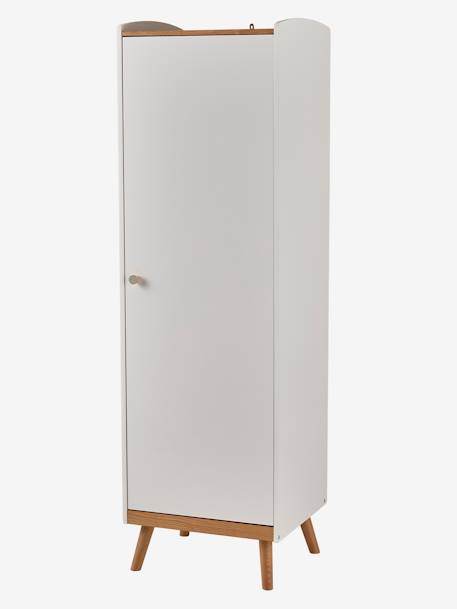 Armoire 1 porte LIGNE CONFETTI BLANC/BOIS 1 - vertbaudet enfant 