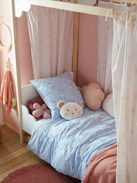 Parure housse de couette + taie d'oreiller enfant ABC PRINCESSE mauve 10 - vertbaudet enfant 