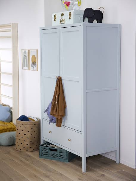 Armoire 2 portes LIGNE PARISIENNE vert de gris 5 - vertbaudet enfant 