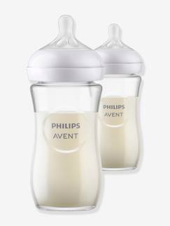 Puériculture-Repas-Lot de 2 biberons verre 240 ml Philips AVENT Natural Response