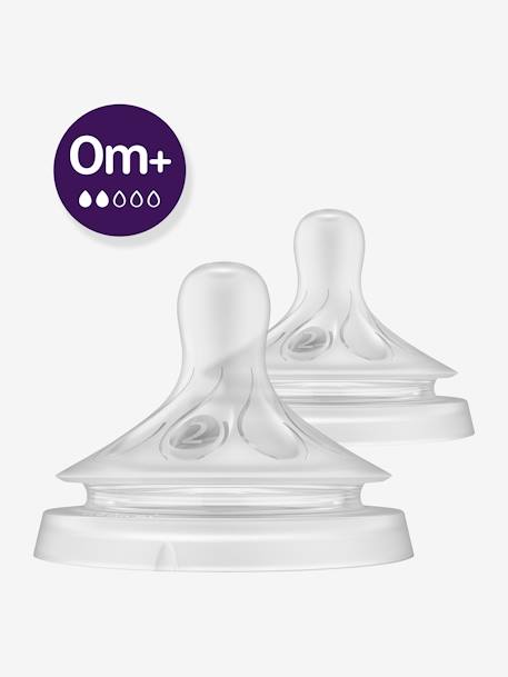 Lot de 2 tétines Philips AVENT Natural Response, 5 débits au choix transparent 2 - vertbaudet enfant 