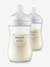 Lot de 2 biberons 260 ml Philips AVENT Natural Response transparent 1 - vertbaudet enfant 