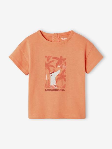 Bébé-T-shirt, sous-pull-T-shirt-T-shirt "croco" bébé manches courtes