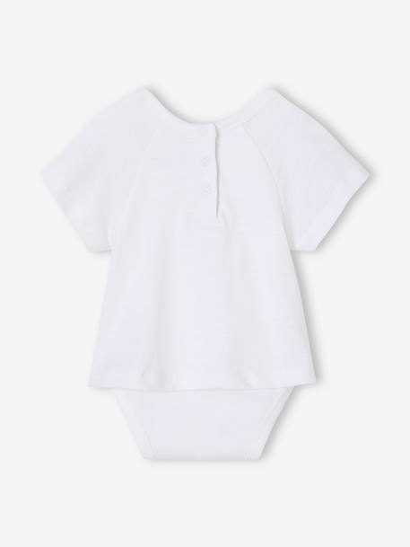 T-shirt body bébé manches courtes blanc 4 - vertbaudet enfant 