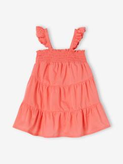 Robe à smocks bébé 3 volants  - vertbaudet enfant