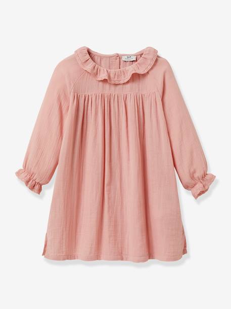 Fille-Pyjama, surpyjama-Chemise de nuit fille en gaze de coton CYRILLUS