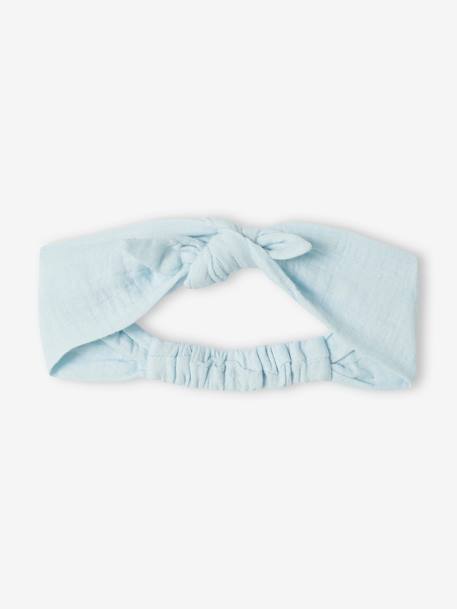 Robe bébé et son bandeau noeud bleu ciel 8 - vertbaudet enfant 