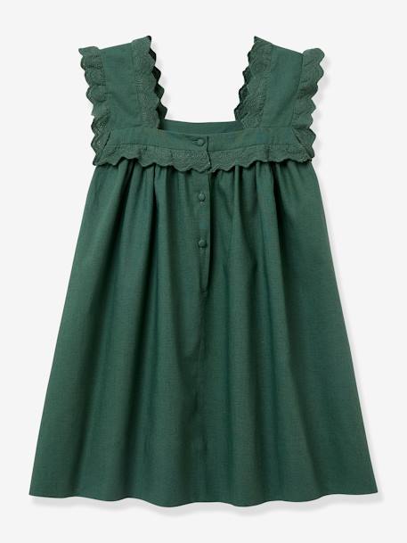 Robe Judith fille CYRILLUS - Collection fêtes et mariages vert 2 - vertbaudet enfant 