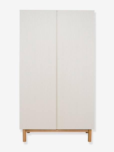 Armoire 2 portes Mood de Quax en MDF et bois de hêtre argile 1 - vertbaudet enfant 