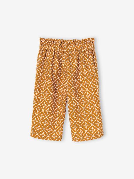 Pantalon large bébé imprimé caramel 4 - vertbaudet enfant 