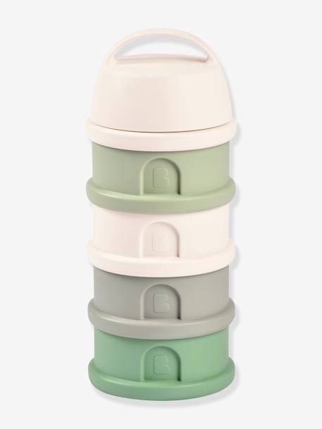 Boîte doseuse de lait 4 compartiments BEABA Cotton white/terracotta+gris+Mineral grey/pink+vert 15 - vertbaudet enfant 