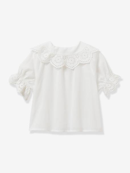 Fille-Blouse fille avec broderie anglaise CYRILLUS