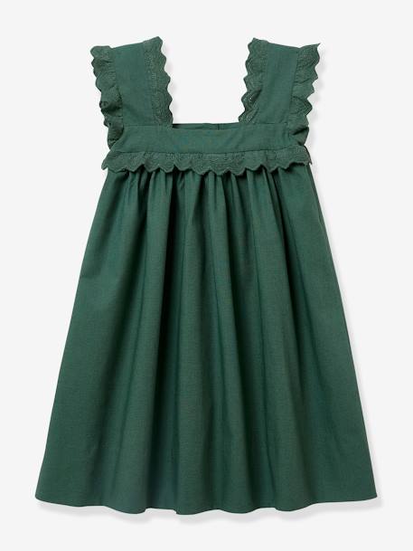 Robe Judith fille CYRILLUS - Collection fêtes et mariages vert 1 - vertbaudet enfant 