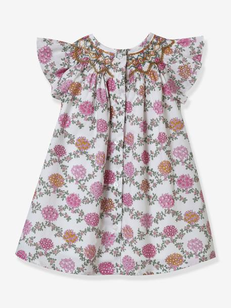 Robe bébé Ana en tissu Liberty® CYRILLUS- Collection fêtes et mariages blanc imprimé 2 - vertbaudet enfant 