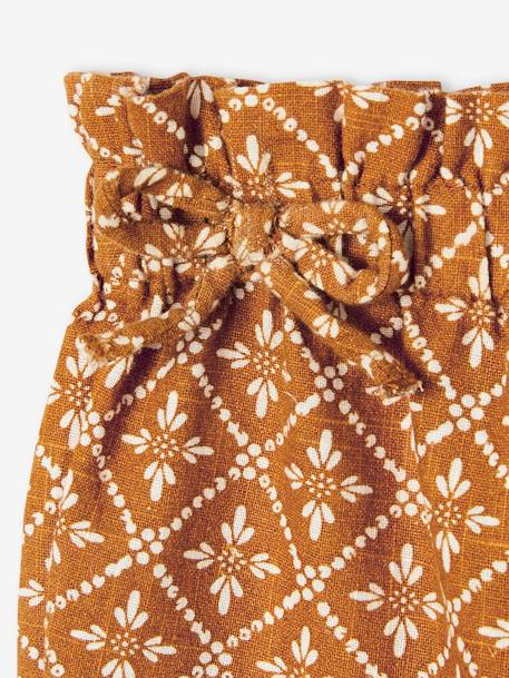 Pantalon large bébé imprimé caramel 5 - vertbaudet enfant 