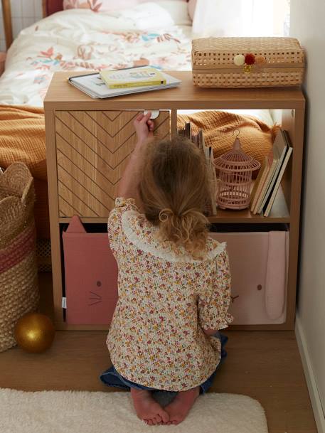 Porte pour meuble à cases chevrons bois 5 - vertbaudet enfant 