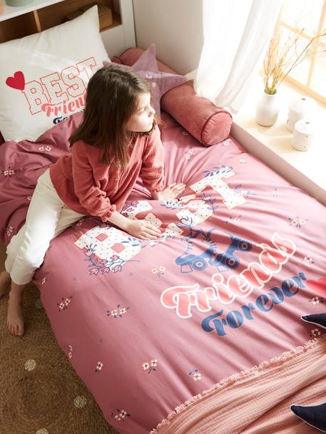 Parure housse de couette + taie d'oreiller enfant BFF écru 9 - vertbaudet enfant 