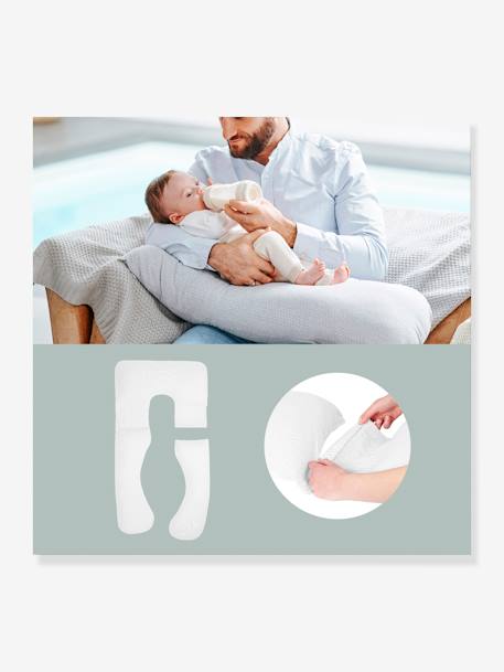 Coussin de grossesse et d’allaitement B.LOVE XXL BABYMOOV Oeko-Tex® Mineral gris 5 - vertbaudet enfant 