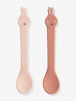 -Lot de 2 cuillères 1er âge TRIXIE Animal en silicone