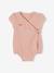 Body bébé personnalisable en gaze de coton ouverture naissance rose poudré 4 - vertbaudet enfant 