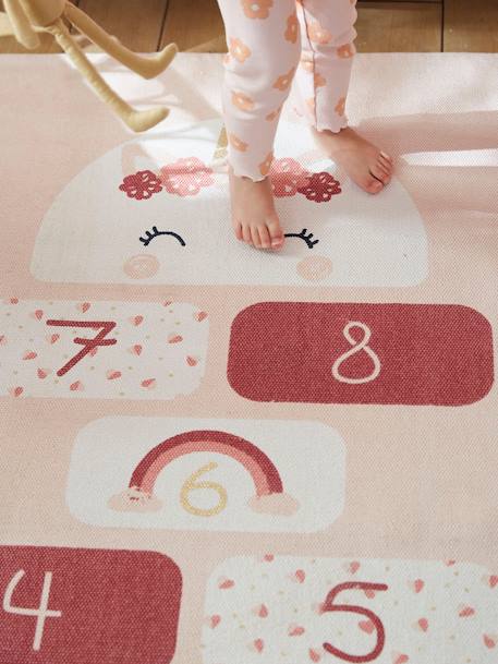 Tapis rectangle marelle Licorne rose 4 - vertbaudet enfant 