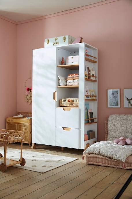 Armoire LIGNE PIROUETTE BLANC 2 - vertbaudet enfant 