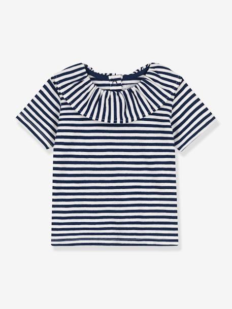 Blouse manches courtes PETIT BATEAU bleu 1 - vertbaudet enfant 