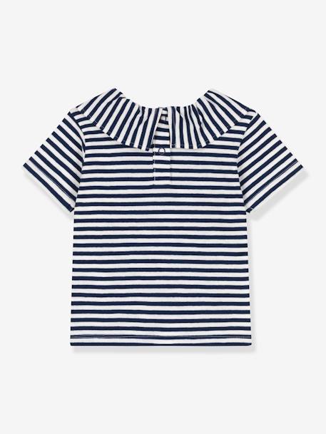 Blouse manches courtes PETIT BATEAU bleu 2 - vertbaudet enfant 