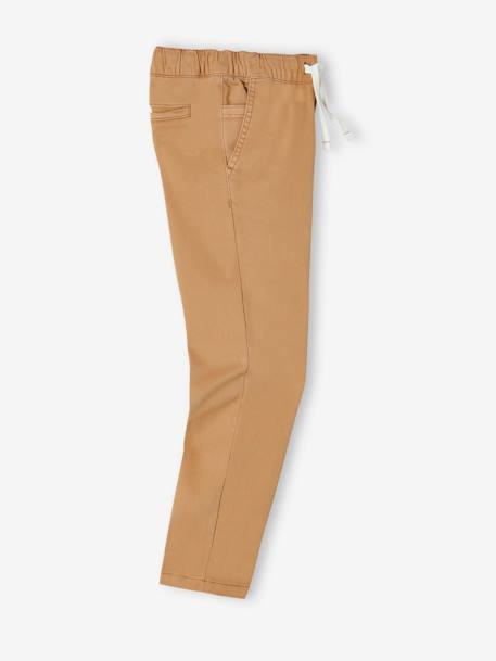 Pantalon esprit chino facile à enfiler garçon beige+encre+VERT 7 - vertbaudet enfant 