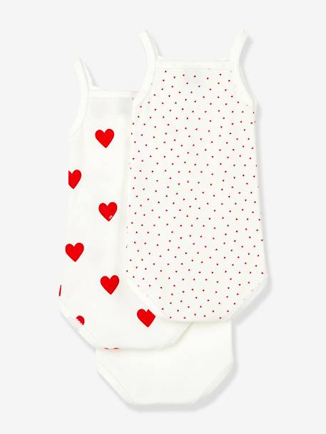 3 bodies bretelles PETIT BATEAU blanc 2 - vertbaudet enfant 