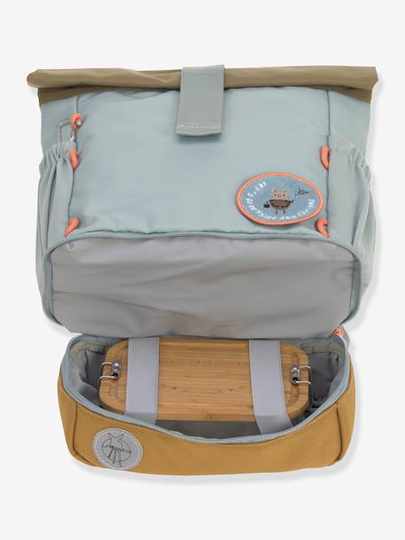 Mini sac à dos LÄSSIG Rolltop Nature Bleu clair+Noisette+Olive clair 10 - vertbaudet enfant 