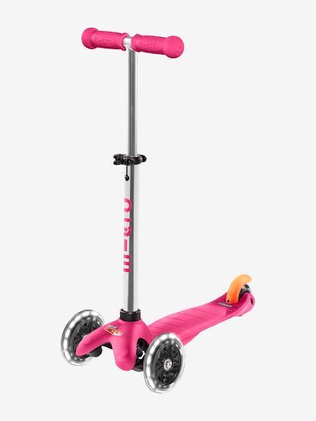 Trottinette 3 roues Mini Micro plus Led MICRO bleu+rose 3 - vertbaudet enfant 