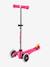 Trottinette 3 roues Mini Micro plus Led MICRO rose 1 - vertbaudet enfant 