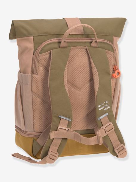 Mini sac à dos LÄSSIG Rolltop Nature Bleu clair+Noisette+Olive clair 21 - vertbaudet enfant 