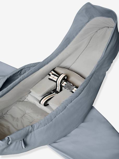 Echarpe porte-bébé IZZZI Beige sable+gris+Noir charbon 9 - vertbaudet enfant 