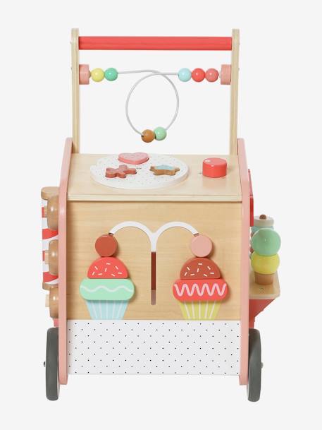 Chariot de marche marchande glaces et gâteaux en bois FSC® bois 4 - vertbaudet enfant 
