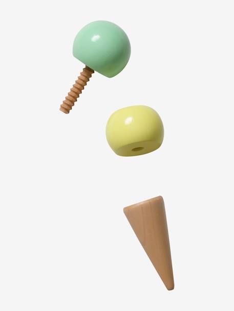 Chariot de marche marchande glaces et gâteaux en bois FSC® bois 9 - vertbaudet enfant 