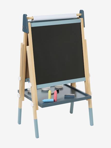 Tableau pliable et réglable en hauteur 3 en 1 en bois FSC® marine+multicolore+Rose 6 - vertbaudet enfant 