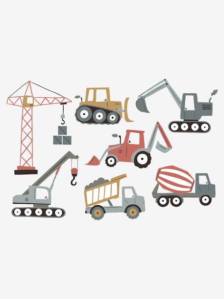 Stickers Engins de chantier rouge 1 - vertbaudet enfant 