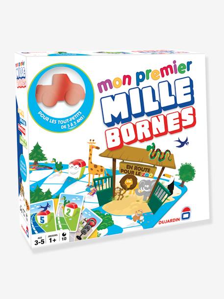 Mon 1er mille bornes tous au zoo DUJARDIN blanc 1 - vertbaudet enfant 