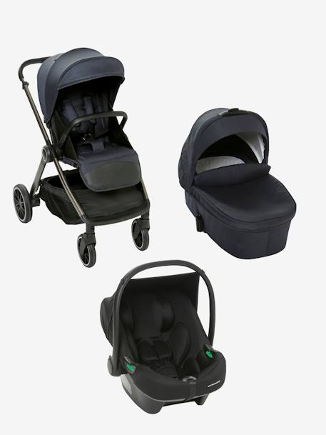 Poussette Trio Auriga I-size VERTBAUDET bleu nuit+gris ardoise 1 - vertbaudet enfant 