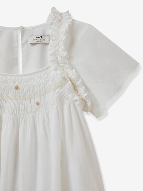 Robe Simone CYRILLUS - Collection fêtes et mariages blanc 3 - vertbaudet enfant 