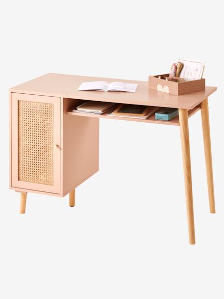 Bureau enfant LIGNE POÉSIE rose nude+vert 1 - vertbaudet enfant 