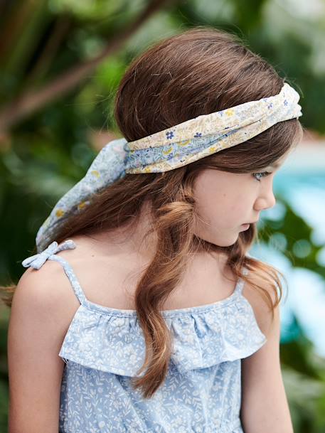 Foulard personnalisable imprimé fleuri fille  - vertbaudet enfant