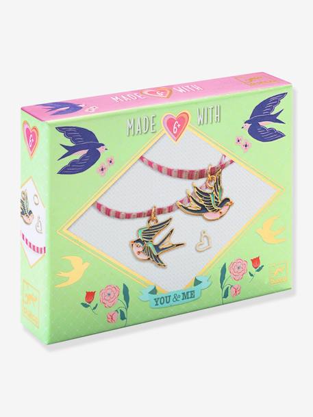 Bracelet you&me Rubans Oiseaux DJECO vert 1 - vertbaudet enfant 